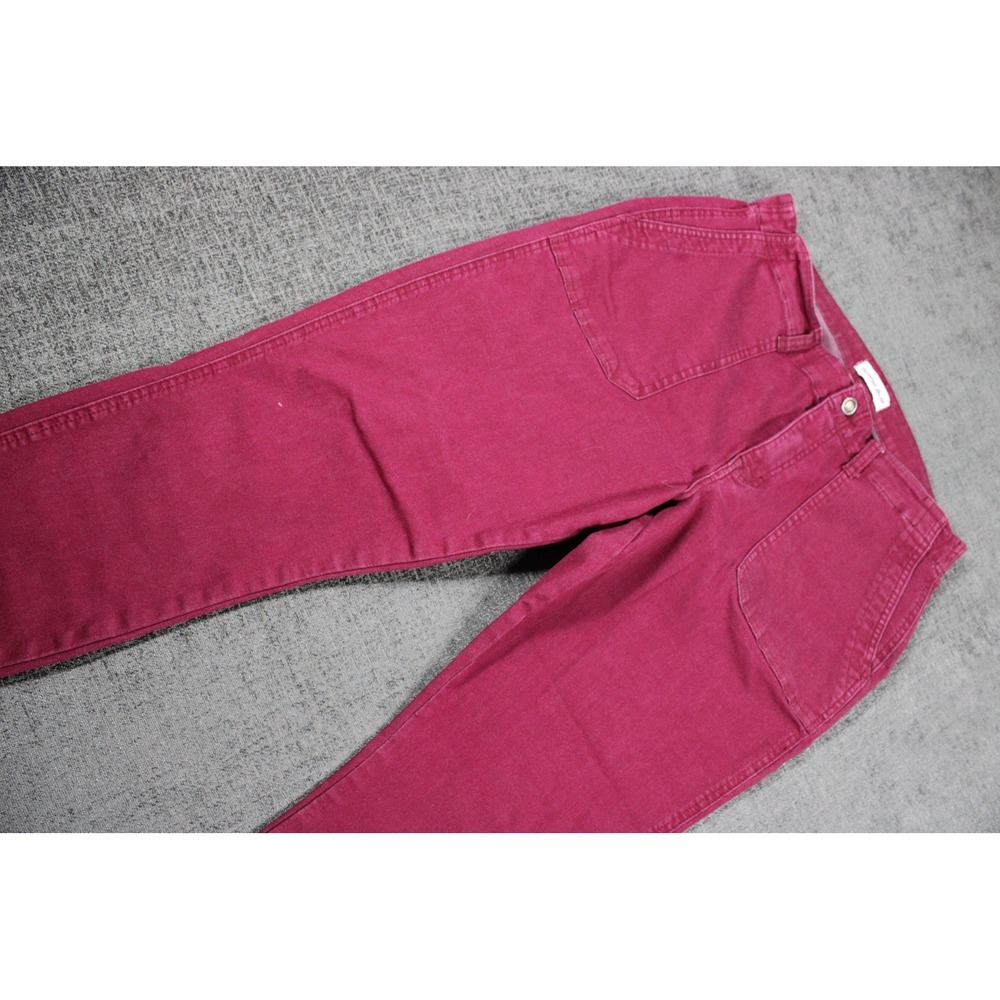 Studio Blue Magenta Pink High Rise Patch Pocket Ankle Utility Pants Mens